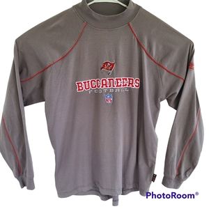 Reebok Tampa Bay Buccaneers Sweatshirt Mens LG Gray NFL Football Reebok Sweater